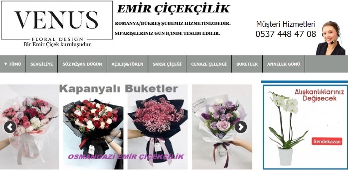 Bursa Emir Çiçekçilik - Hemen Arayın Hızlı Çiçek Siparişi Verin